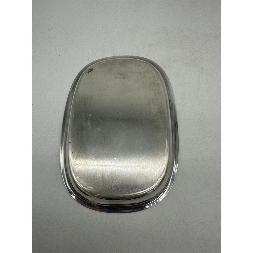 Vintage Silverplate Oval Serving Tray 7.75